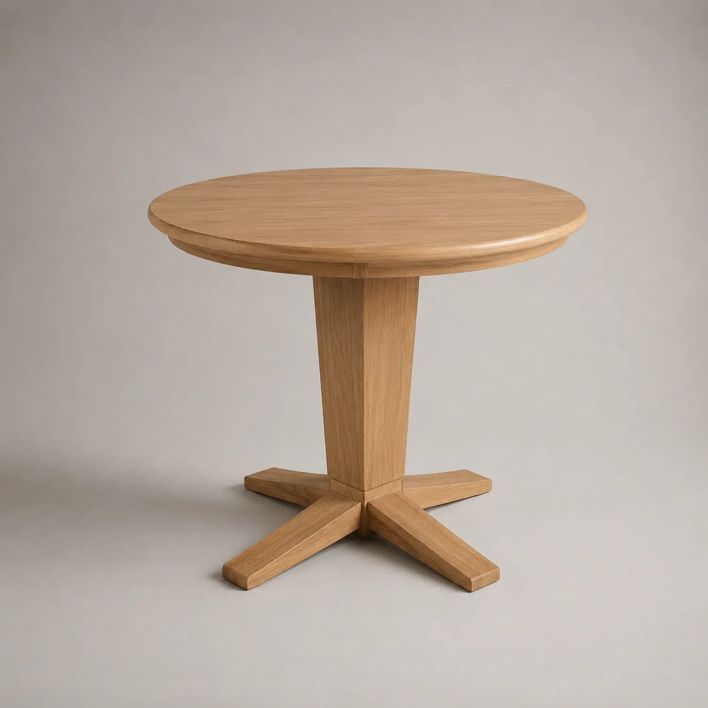 Runder Tisch aus Eiche Massivholz 80cm