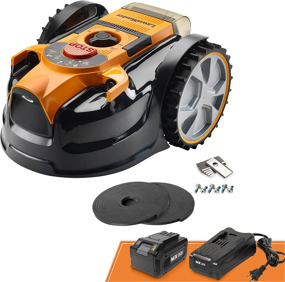 OcuMow16 VBRM16 Lawnmaster, Mähroboter kabellos geeignet für Flächen bis zu 200 ㎡ Hindernisvermeidung Geräuscharmer Mähroboter