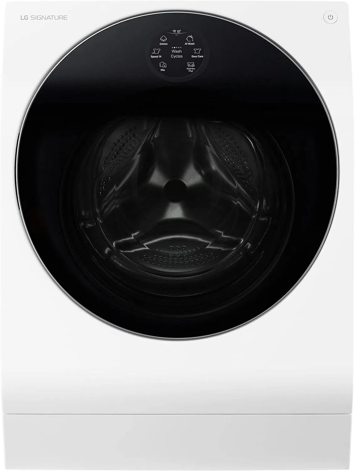 LG Waschtrockner LSWD099X 1550, 10-7 kg, 60 x 67.5 x 85 cm ꟷ Weiß, 4-fach Energieklasse A, SIGNATURE, Wärmepumpen, Steam-Funktion, min