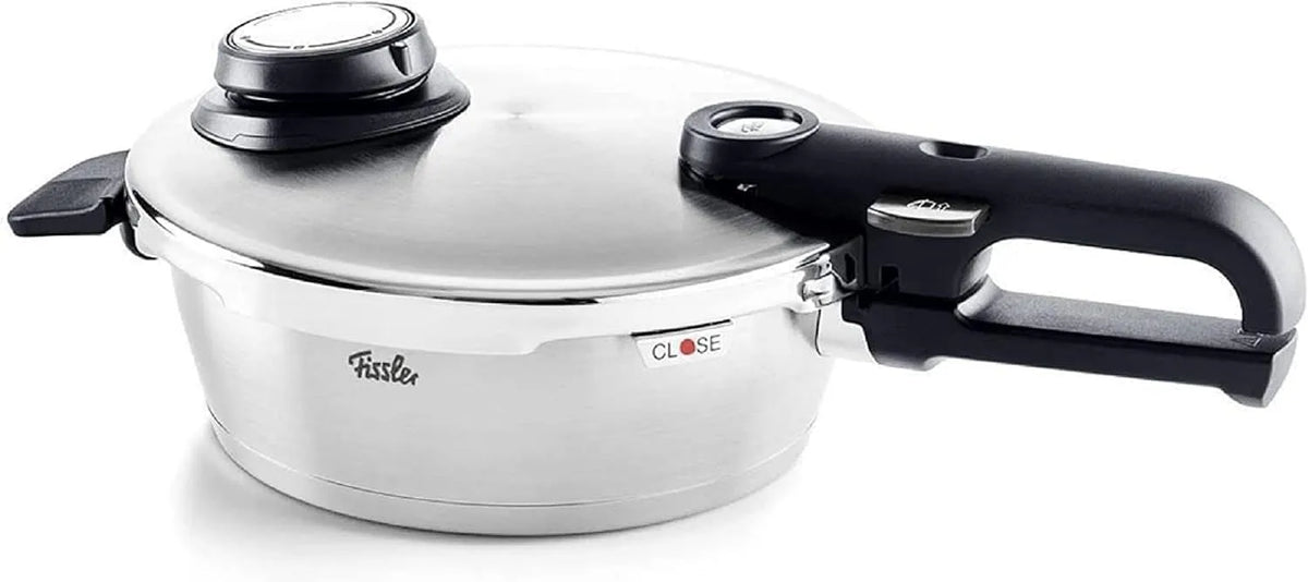 Fissler Vitavit, Fassungsvermögen 1,8 L, Ø 18 cm, Edelstahl-Dampfkochtopf,4-Garstufen, Schnell-Bratpfanne, inklusive. Einsatz, Made in Germany