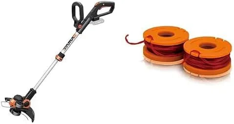 Worx Rasentrimmer WG163E.9, Akku 20V, 2-in-1 Funktion: und Kantenschneider & Faden für alle 20V, Kantenschneider Rasen, Langlebige Ersatzfaden Spulen
