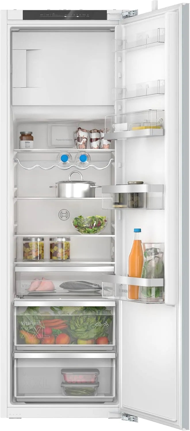 Bosch Kühlschrank KIL82ADD0, Serie 6, Einbau mit Gefrierfach, 177,5 x 56 cm Nische, Fassungsvermögen 246 L Kühlen & 34 L Gefrieren, längere Frische