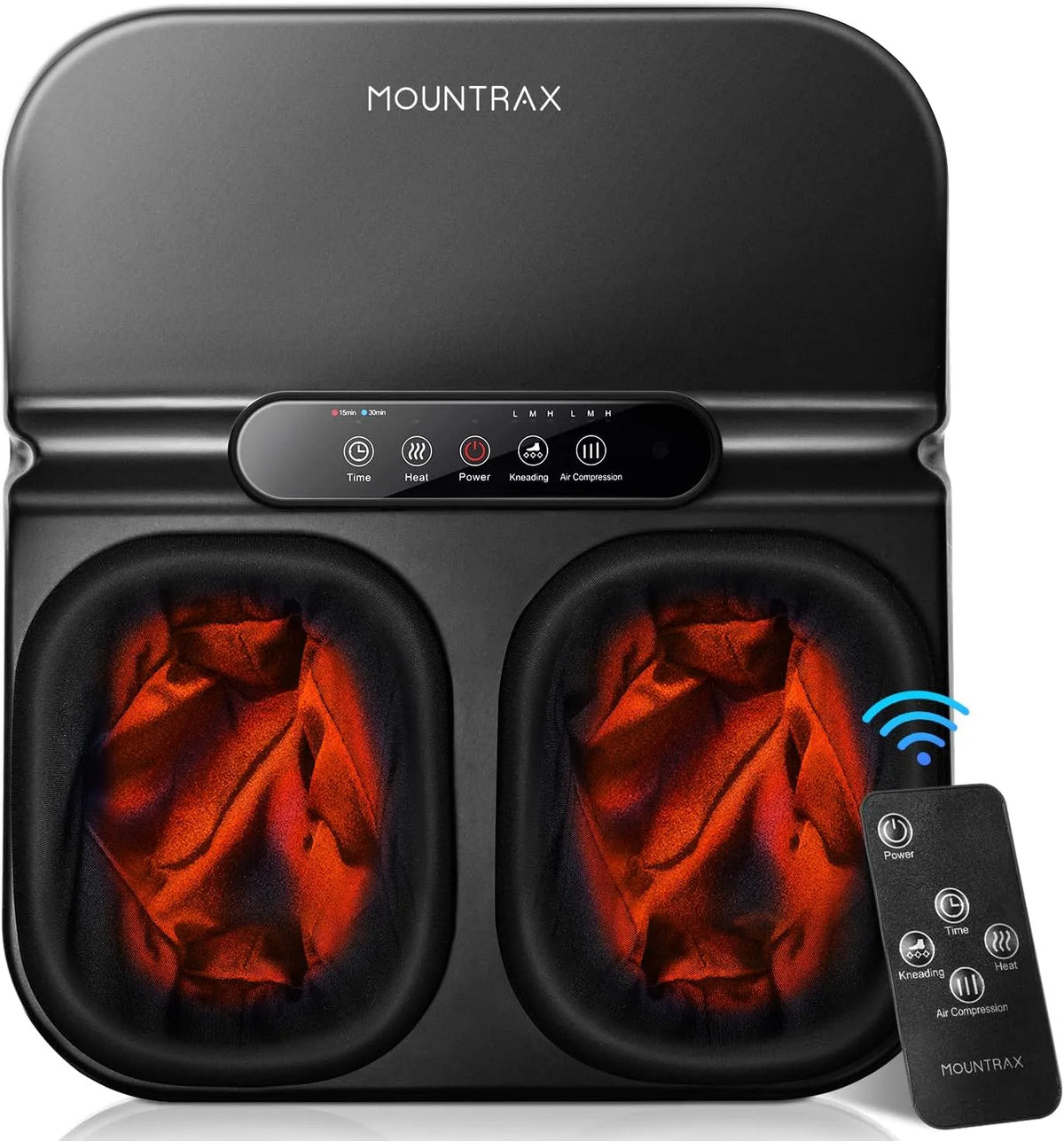 Mit Wärme Modell 3D-Kneten Mountrax Fußmassagegerät, Bis Schuhgröße 46, Rollen & Luftkompression, Frauen, Geschenk für Männer, Oma und Opa