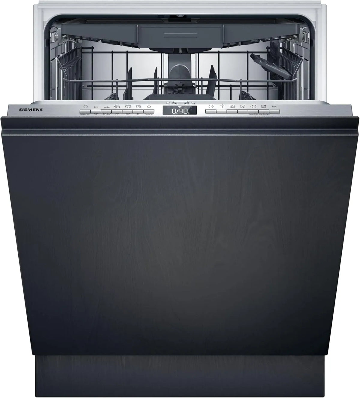 Siemens Geschirrspüler SX63EX22CE iQ300, XXL Vollintegriert 60 cm, Smarte Spülmaschine, varioSpeed Plus, Made in Germany, ckschublade, flex Körbe