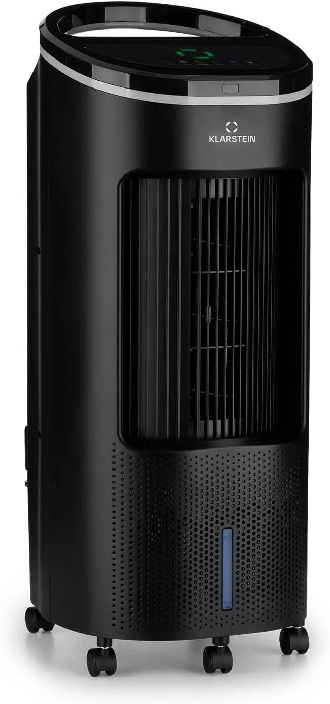 Klarstein Klimaanlage, Luftkühler 7 Liter, ohne Abluftschlauch, Luftbefeuchter & Nachtmodus, in Schwarz, 5-in-1 Air Cooler, 330 m³/h