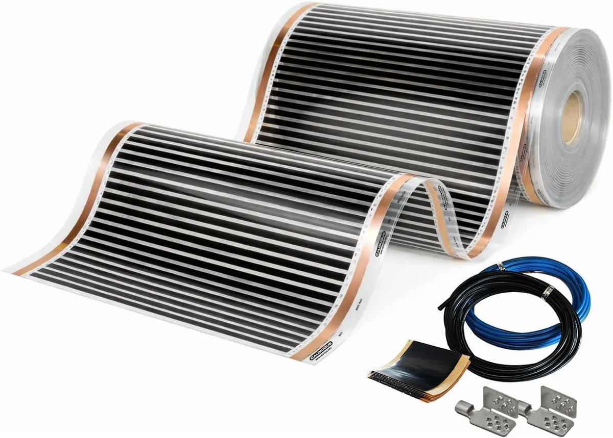 NEO Infrarot-Heizfolie CALORIQUE, 50 cm Breite, Elektrische Fußbodenheizung, Leistung 150 W, Fläche 8,0m²