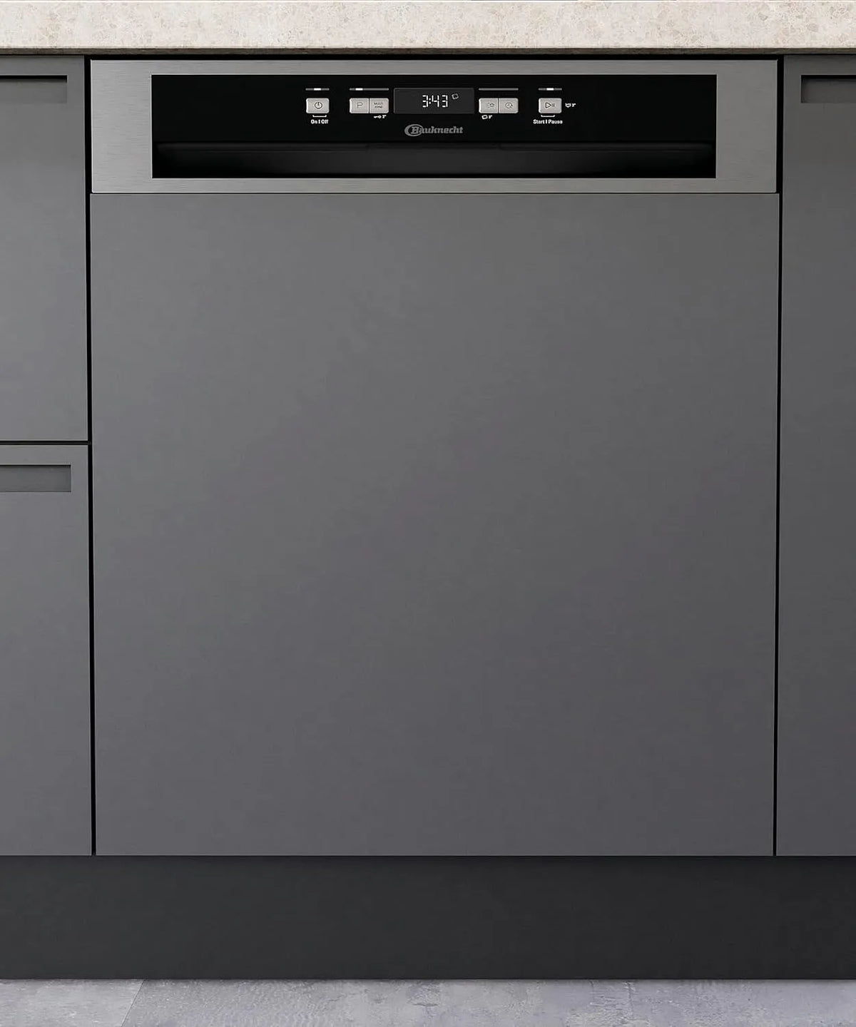 Bauknecht Geschirrspüler BKSV2, Breite 60 cm, PAN Integrierbarer, ActiveDry, automatisches Türöffnungssystem, MultiZone, Startzeitvorwahl, Edelstahl