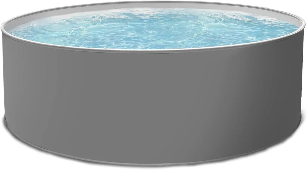 Paradies Pool, Menge: 1 Stück, Rundpool Griza Komplettset rund 300x120cm, inklusive. Skimmer Set Leiter Pumpe Sandfilter, Ø x H, Handlauf