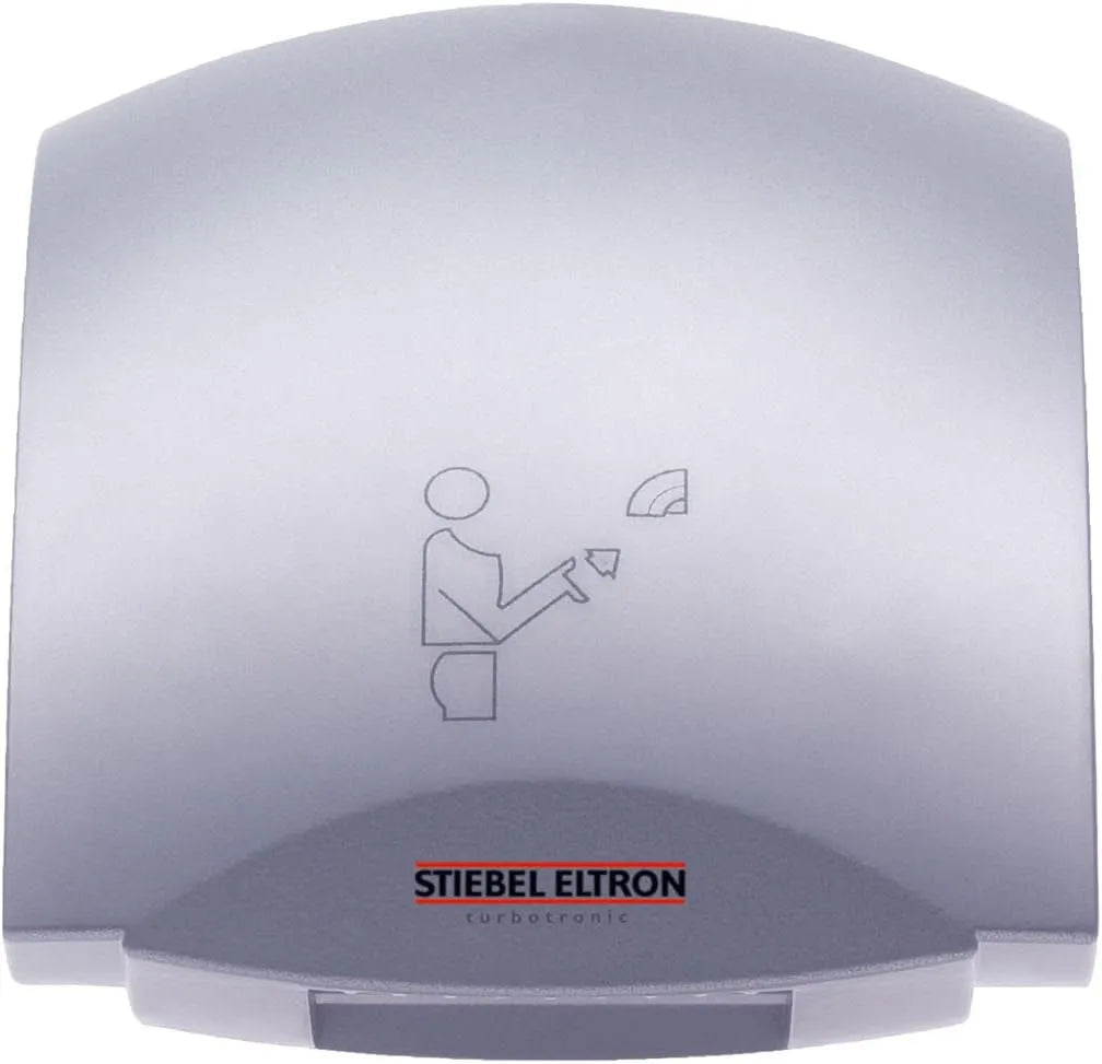 Händetrockern HTT 5 SM 182053 STIEBEL ELTRON, Warmluft, kurze Trocknungsdauer, geräuscharm, berührungslos, Aluminium-Druckgehäuse, silber-metallic