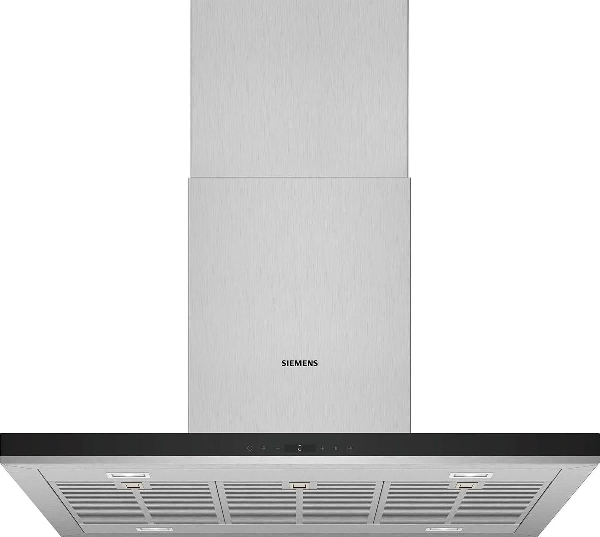 Siemens Dunstabzugshaube LF98BIP50 iQ500, Breite 90 cm, leiser iQdrive-Motor, Made in Germany, LED-Beleuchtung, touchControl, Edelstahl