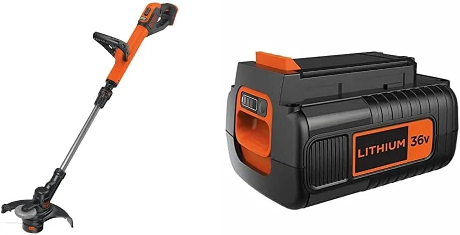 Black+Decker Rasentrimmer STC1820PCB, Bundle akkubetrieben, 28 cm Schnittbreite, Spannung 18V 2,0Ah, ohne Akku und Ladegerät, + Li-Ion Ersatzakku