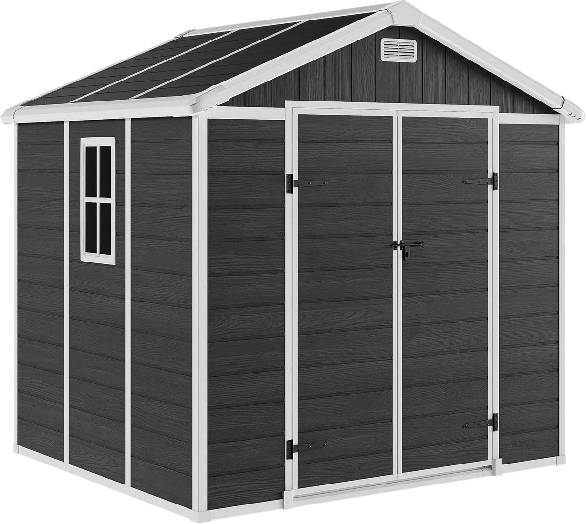 Gerätehaus STEELSØN Novara, HxTxB, Gartenhaus 226,5x200x230 cm, Gartenschuppen mit Satteldach & Fenster, Gartenhütte wetterfest & rostfrei