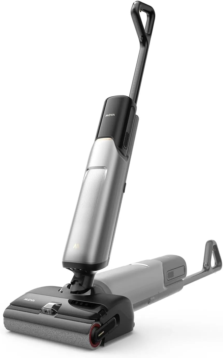 Mova X4 Pro Nass-Trocken-Sauger 20.000 Pa, Selbstreinigung bei 100 °C, Tangle-Free, LED-Bürstenkopf, intelligente Saugkraftregelung, Doppelkante