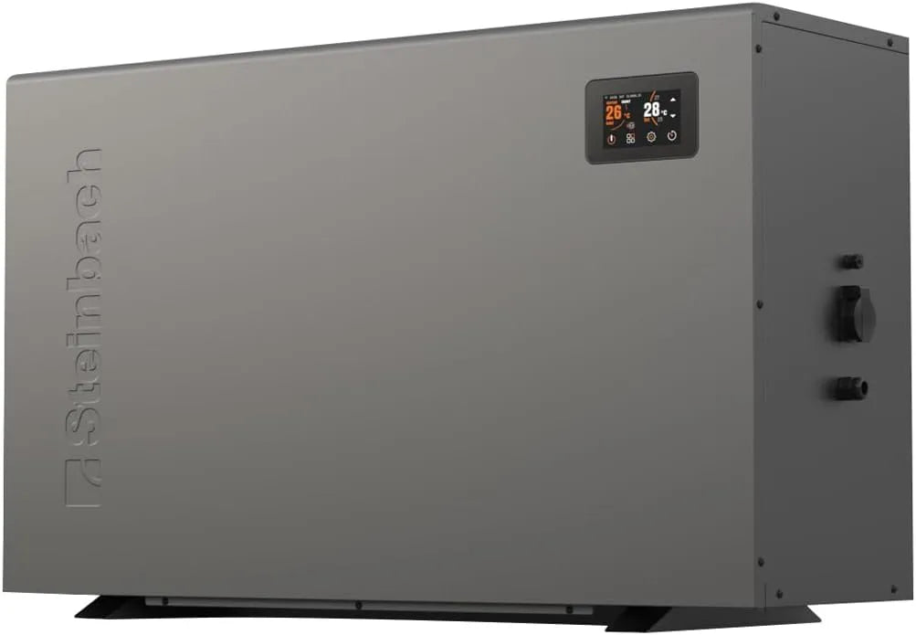 Pool 049315Z R290-Kältemittel, STEINBACH Wärmepumpe Silent 13, Inverter Wärmepumpe bis 60.000 l, Heizleistung 13 kW, Heiz- und Kühlfunktion