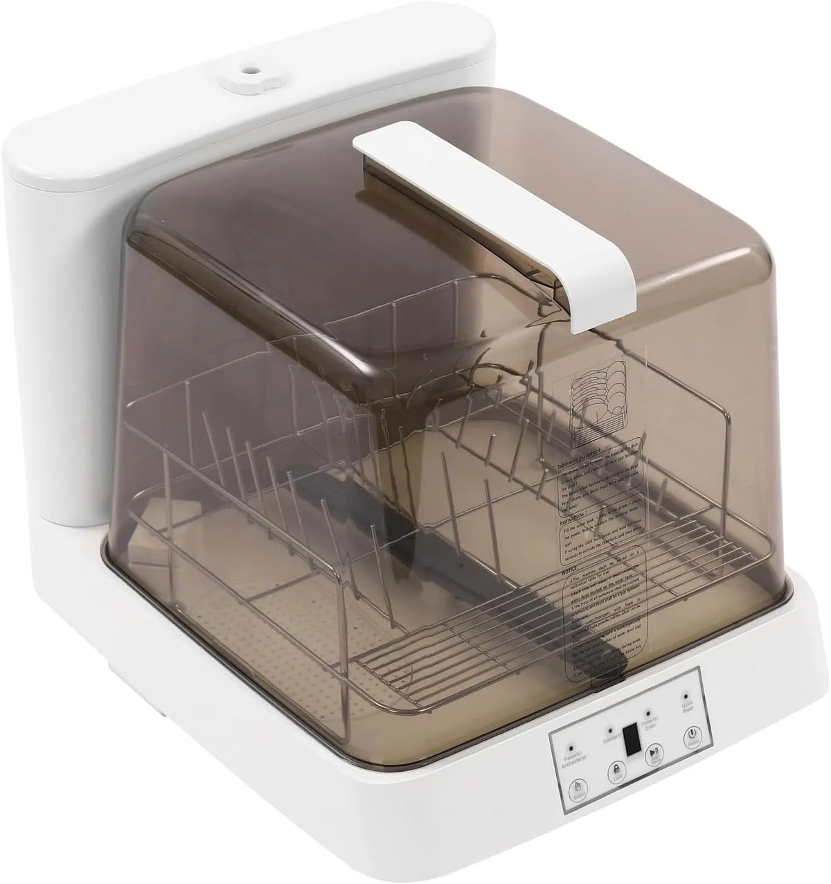 Geschirrspüler, Fassungsvermögen 6L Wassertank Tragbarer Dishwasher für Camping, ohne Wasseranschluss benutzbar, Boote, Klein Tischgeschirrspüler