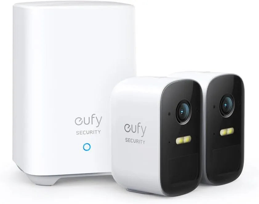 EufyCam 2C Modell 180Tage 1080p IP67 eufy Security, überwachungskamera aussen set2+1,Gebührenfreie Nutzung, Akku, HD, wetterfest, Nachtsicht