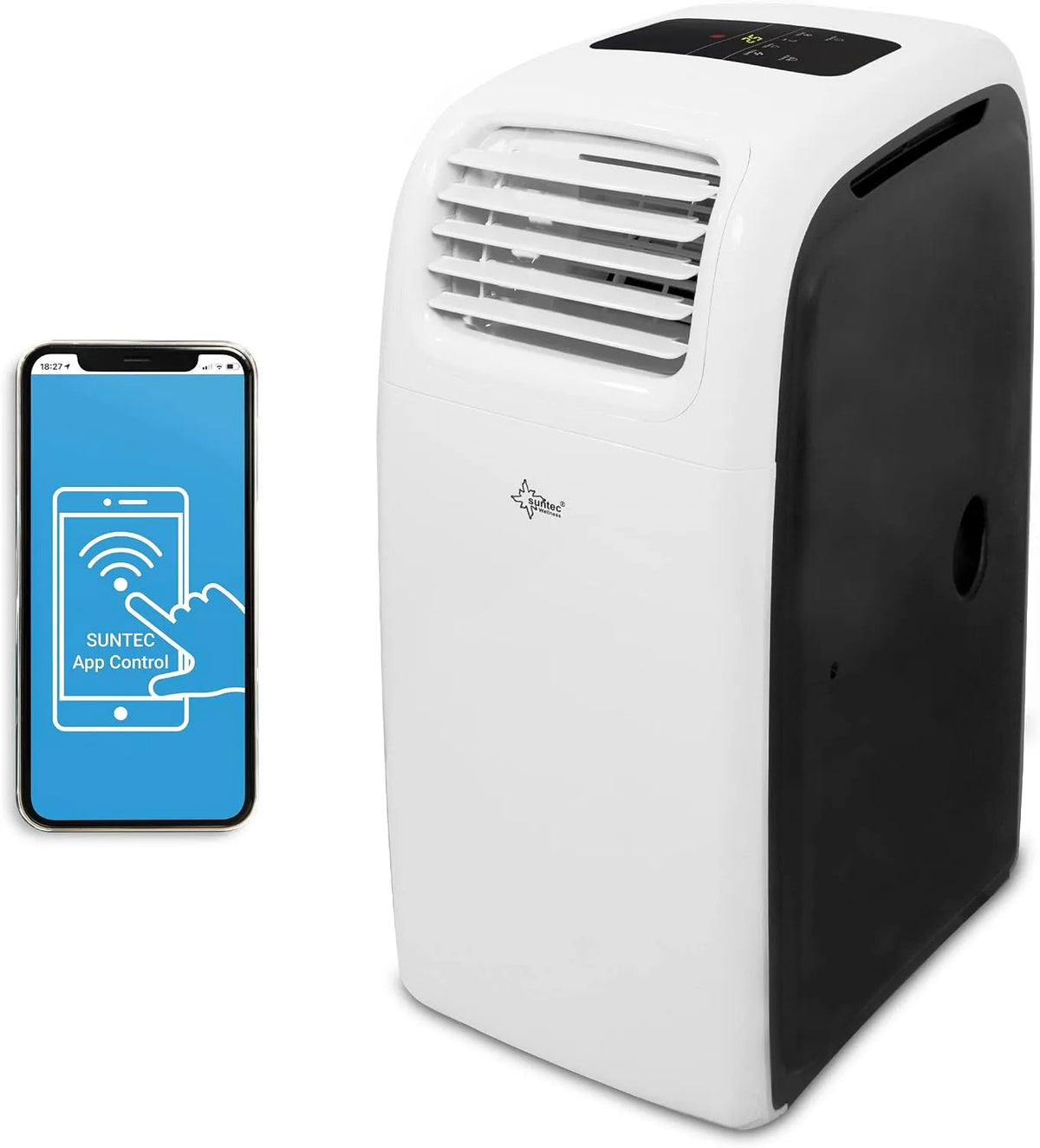 Klimaanlage, SUNTEC Mobiles Klimagerät Transform 14.000 Eco R290 APP, Mobile Kühlung & Heizung für zuhause, Entfeuchter für Räume bis 70 qm