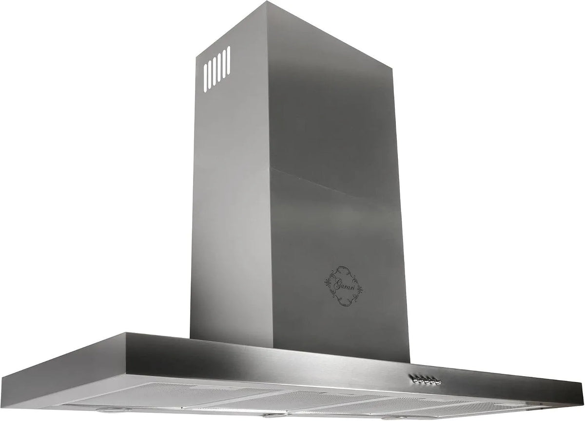 Dunstabzugshaube, 1000 m³/h Motor, 3 Stufen, LED Beleuchtung, Umluft, GCH F 118 12 IS N 120 cm Wandhaube aus Edelstahl, 4 Metallfettfilter, Abluft