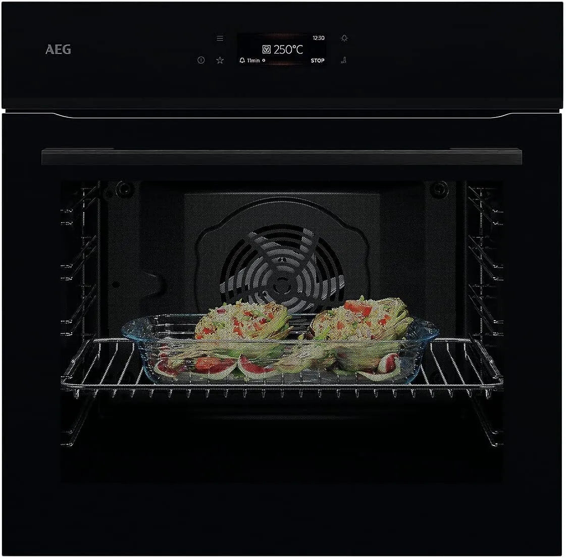 AEG Backofen NBE7P60SB, MealAssist Pyrolyse in Schwarz