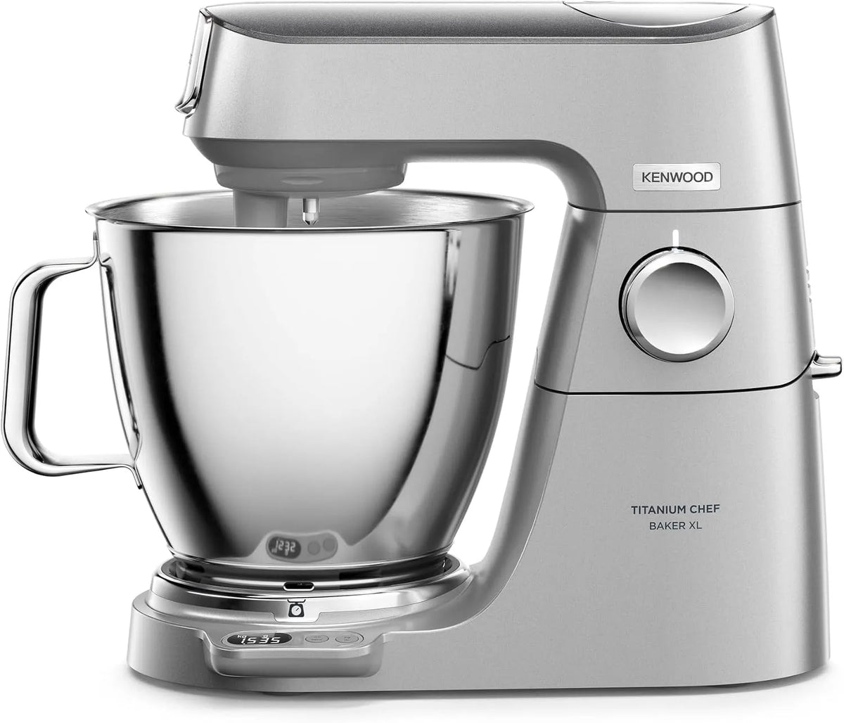 Kenwood Küchenmaschine KVL85.224SI, Fassungsvermögen 7L & 5L Edelstahlschüssel, inklusive. 6-teiligem Patisserie-Set, Leistung 1200W, mit Waage