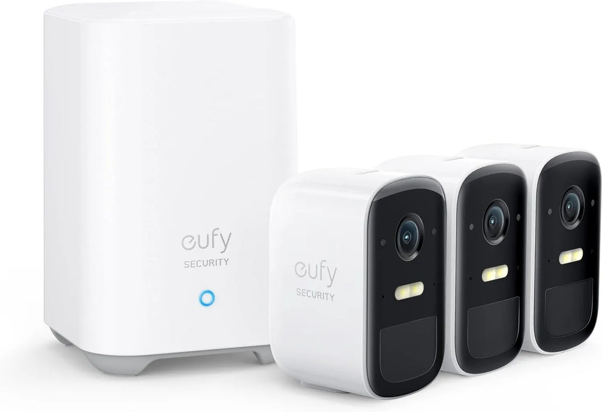 Modell eufyCam 2C 1080p IP67 eufy Security, 180 Tage Akku, HD, Nachtsicht, Gebührenfreie Nutzung, überwachungskamera aussen, wetterfest