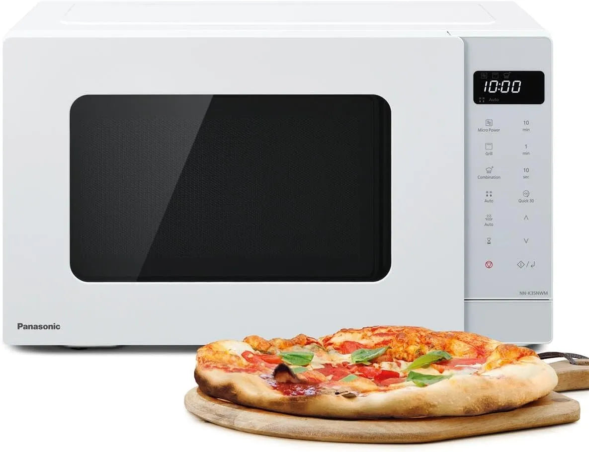 Panasonic Grill NN-K35NWMEPG, 8 Auto-Programmes, Mikrowellenofen, Weiß, Leistung 900 W Power, Fassungsvermögen 24 Liter, Kombi-Koch-Technologie