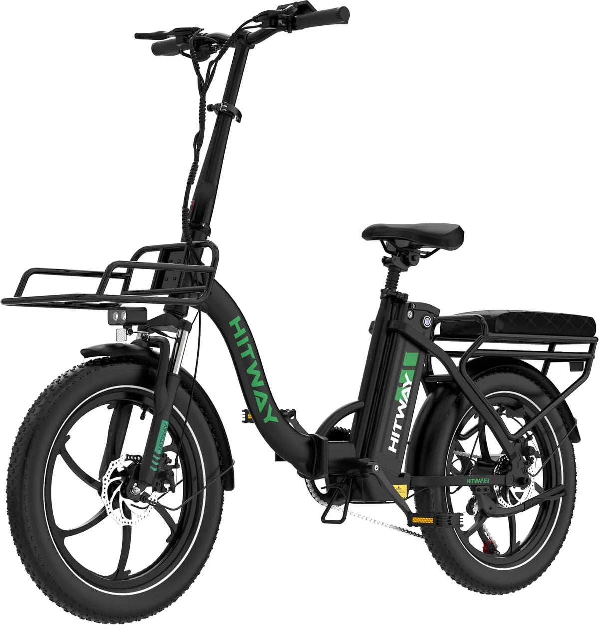 E-Bike 70-150km IP54, Ebike mit 250W Motor, Elektrofahrrad 20 Zoll, 7-Gang, HITWAY E Bike, mit Reichweite, APP-Steuerung, faltbar, wasserdicht