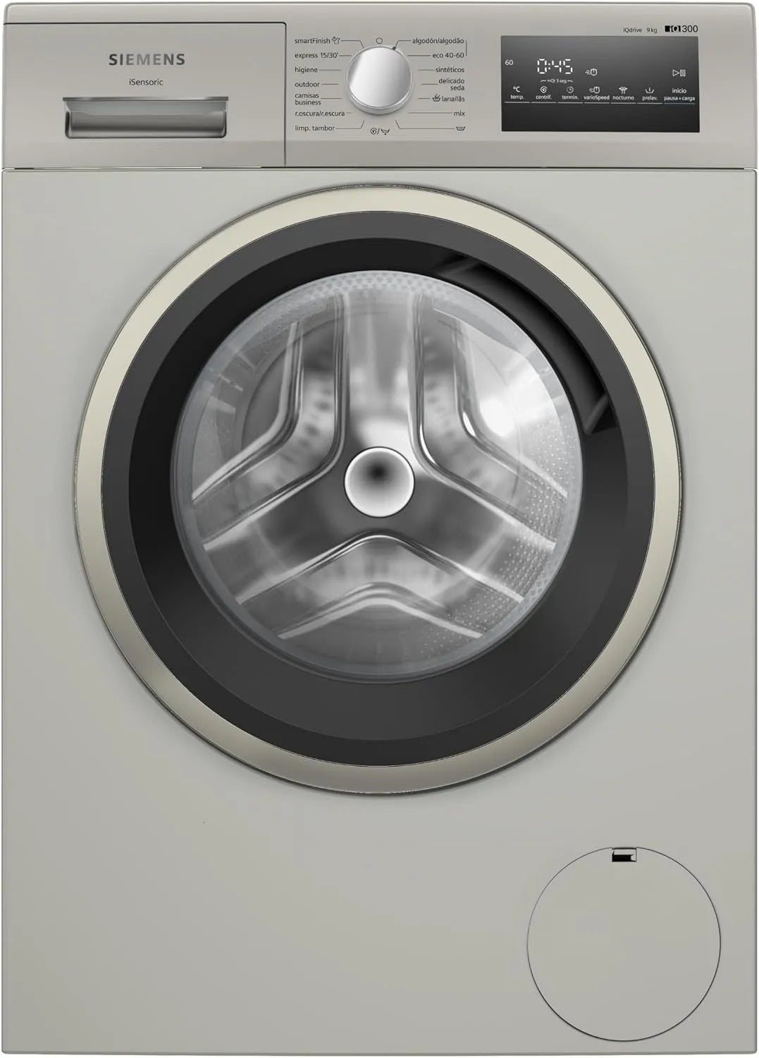 Siemens Waschmaschine iQ300 1400 WM14N29XEP, Frontbeladung, 9 kg, Outdoor-Programm, iQdrive-Motor, min, SmartFinish, Anti-Fingerabdruck-matt