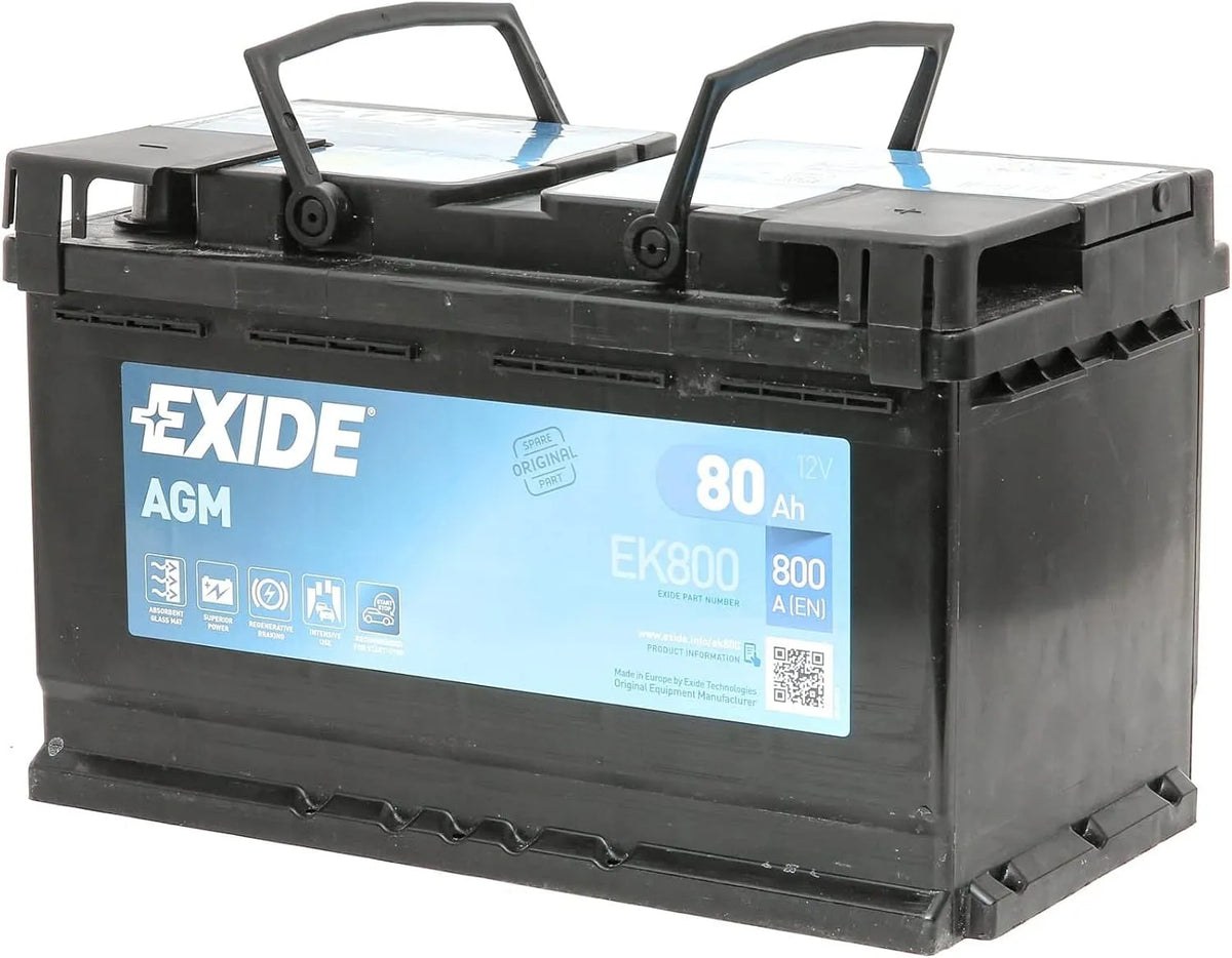 Exide AGM-Batterie EK800, Spannung 12V 80Ah 800A