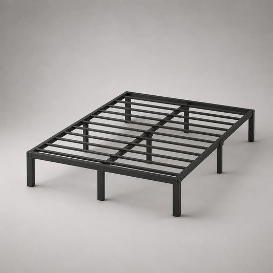 Metallbettgestell Stahl Schwarz 200x140 cm