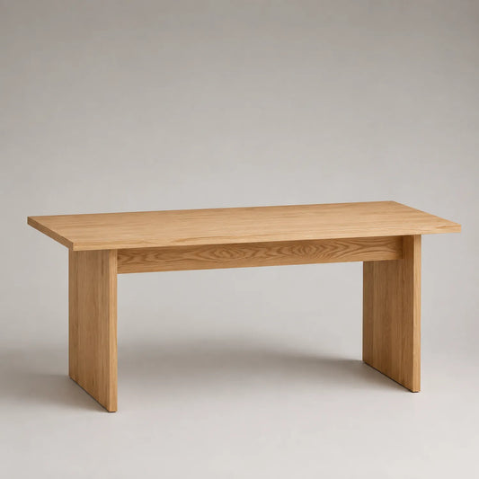 Rechteckiger Tisch aus Eichenholz 160x80x75 cm