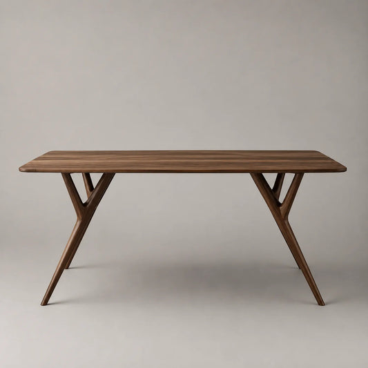 Esstisch Rechteckig Walnuss Massivholz 180x90x75 cm