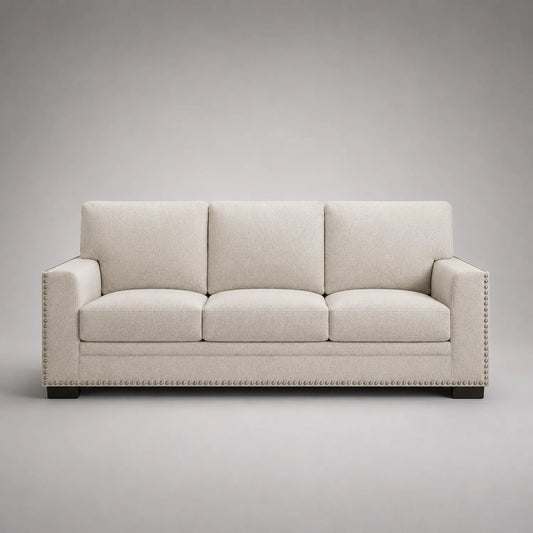 3-Sitzer Sofa Stoff Beige