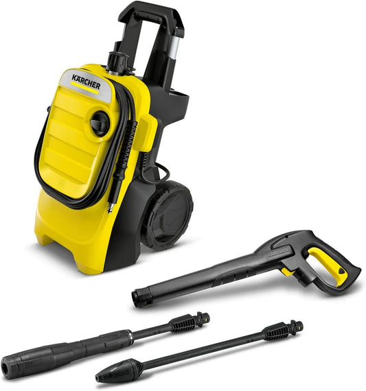 Kärcher Hochdruckreiniger, Druck: max. 130 bar, K 4 Compact, Durchfluss: 420 l/h, Gewicht: 11 kg, Flächenleistung: 30 m², Wasserfilter, Dreckfräser