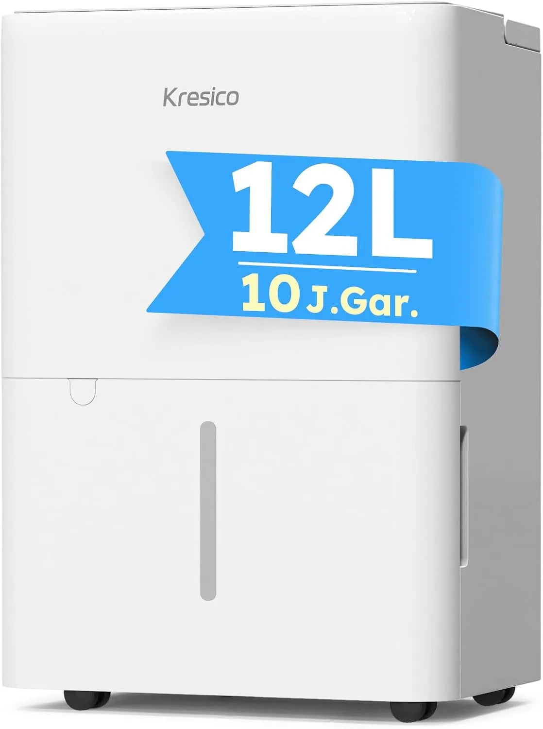 Luftentfeuchter 122m³/25m, elektrisch 12L, Keller für Räume bis zu 122m³, 25m², Raumentfeuchter elektrisch 35dB mit Ablaufschlauch, 10 J. Gar., Filter