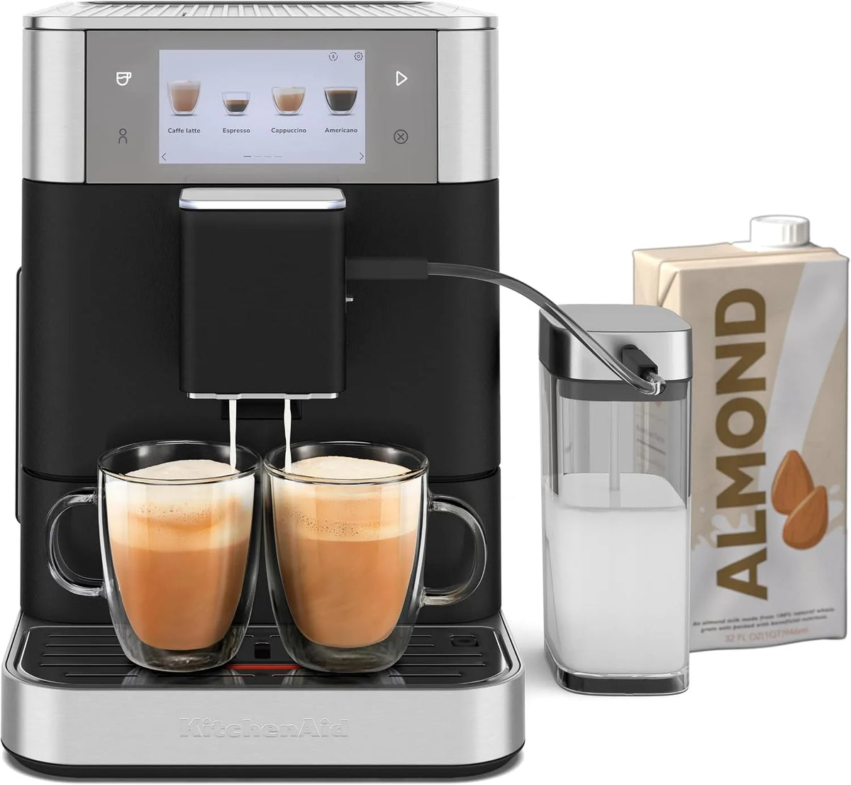 KitchenAid Espressomaschine KF8 KES8558, 2 Tassen, Vollautomatische, Gusseisen, in Schwarz