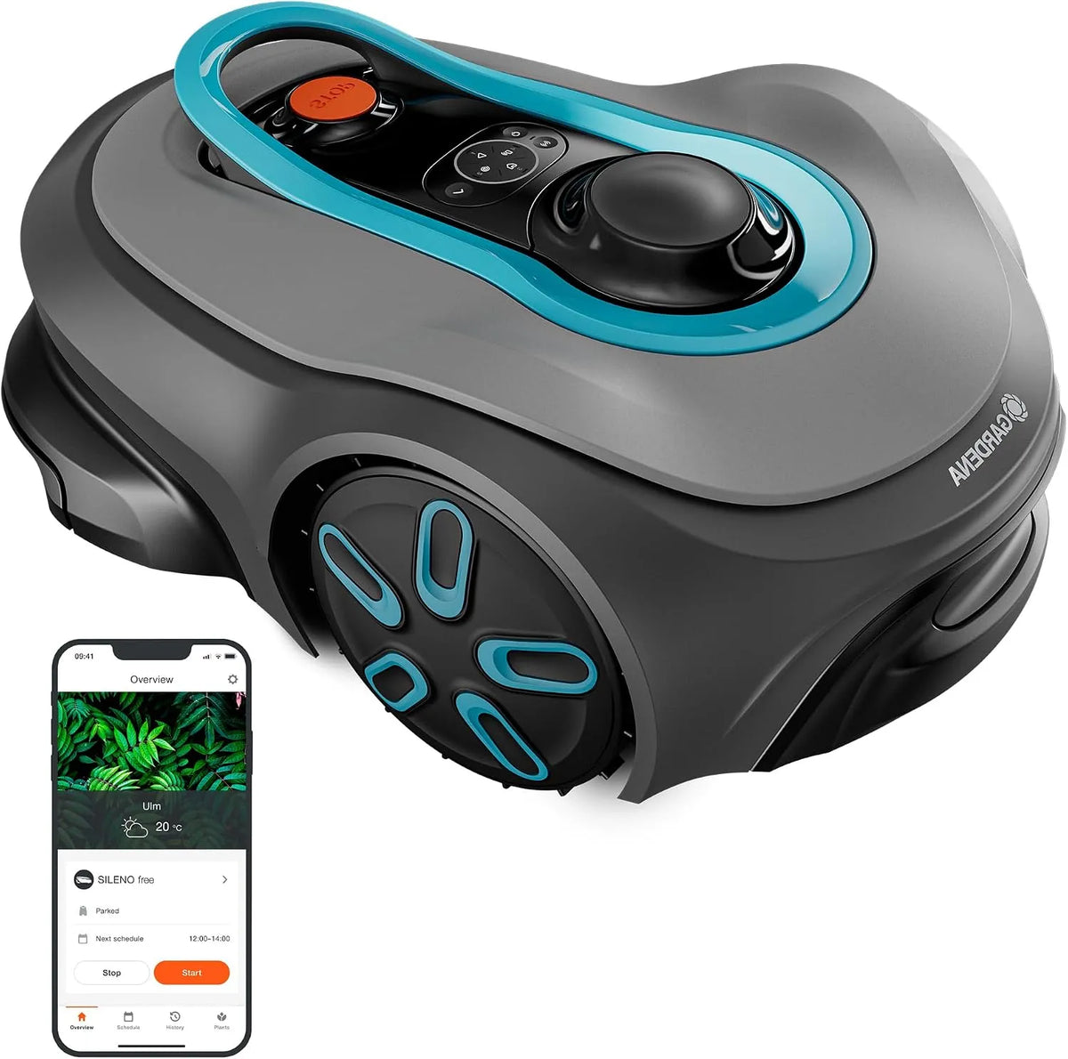 SILENO Free Set ² Mähroboter 19926-47 Gardena smart, geeignet für Flächen bis 1.100 m², LONA Intelligence, leiser Betrieb, kabellos