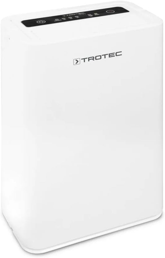 Trotec Luftentfeuchter TTK 52 E, Fläche 31 m², elektrisch, für Wohn- und Schlafzimmer, Leistung 16 L/Tag, 78 m³, mit Autoabschaltung