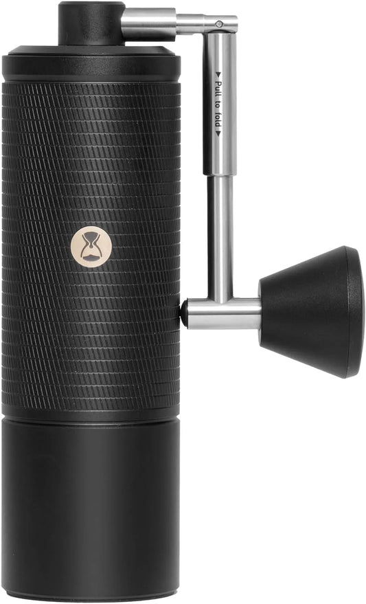 Modell TIMEMORE C5 Pro Handkaffeemühle mit Kegelmahlwerk S2C-042-III, 0.031mm Präzisionsverstellung, French Press, in Schwarz, Pour Over