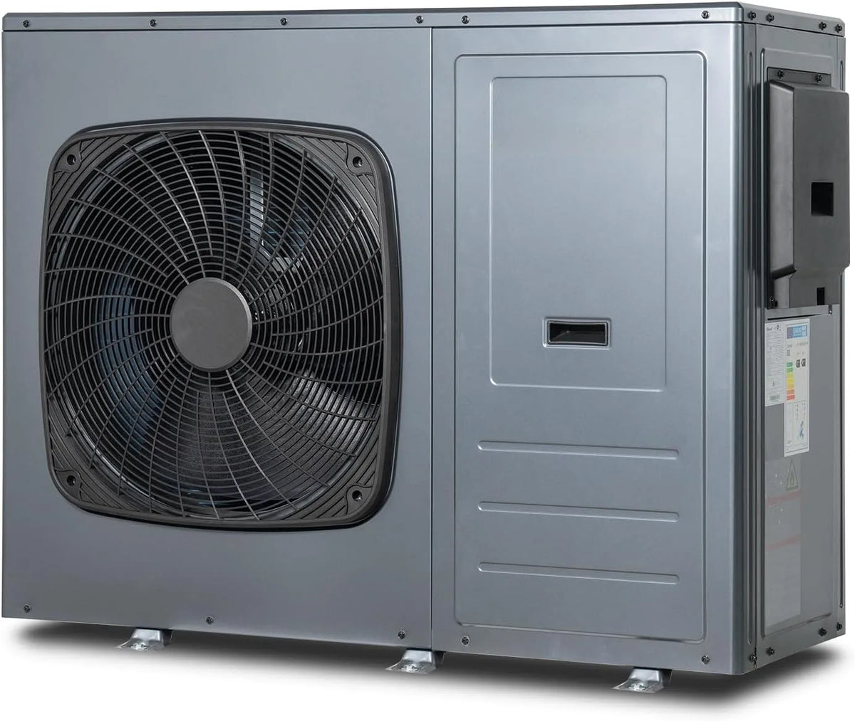 SMETA 8kW Monoblock Wärmepumpe, 3-in-1 Heizen Kühlen 75°C Warmwasser wärmepumpe, Luft Wasser Wärmepumpe, Einphasig & Förderfähig, WiFi