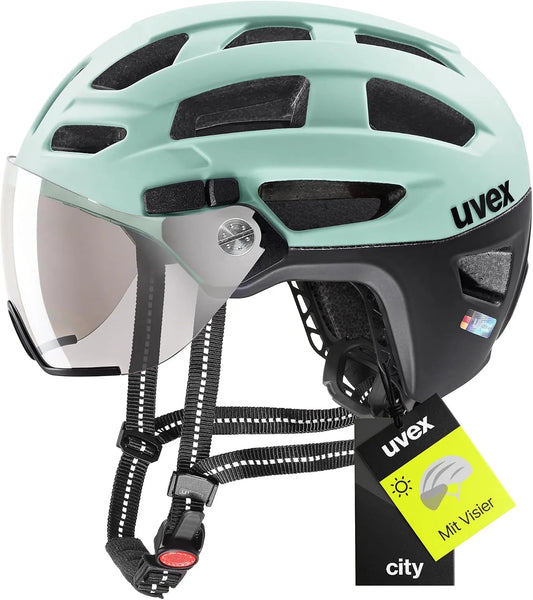 Motorradhelm, Filterkategorie 1, uvex Finale Visor, sicherer City für Damen und Herren, inklusive. LED-Licht