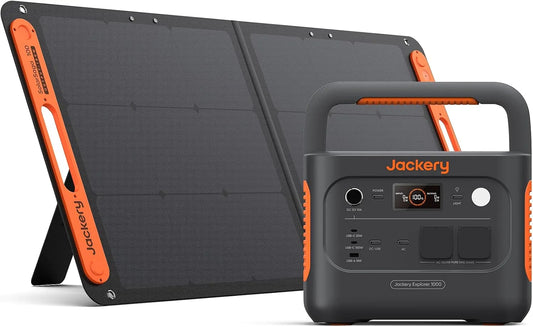 Modell AC AC 1000 LiFePO4 AC/100W Jackery Solargenerator, 1070Wh tragbar Powerstation, Leistung 100W USB-C Ausgang, Off-Grid, Notfall, RV