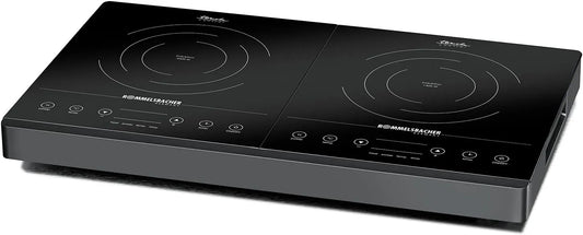 CT 3402/IN ROMMELSBACHER Doppelkochplatte, Fassungsvermögen 10 Leistungsstufen, 3400 Watt, Induktion, Touch Control, Timer, sehr leiser Lüfter