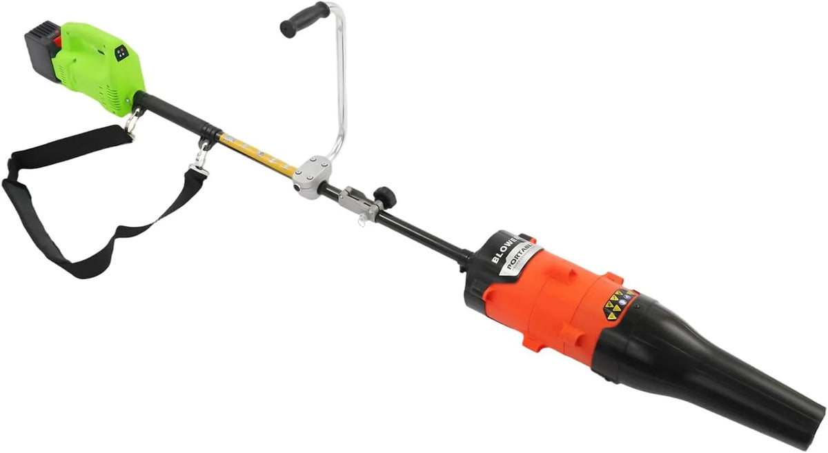 Laubbläser 55cmx1.8m 7500 14m/s, 2-in-1 36V Akku,800W U, min Handkehrmaschine mit 14m, s Windkraft mit 30min Laufzeit, Schultergurt für Garten