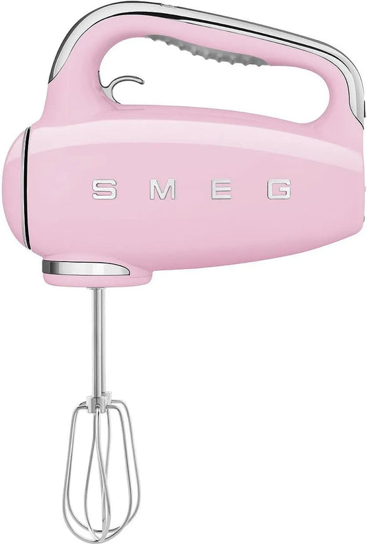 Smeg Modell HMF01PKEU, 4 Peitschen, Leistung 250W, Turbofunktion, Rose, 9 -Geschwindigkeitsniveaus, 2 Ganci -Mixer und umhüllt, Electric Mixer