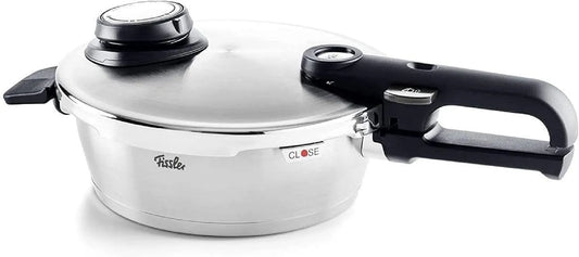 Fissler Vitavit, Fassungsvermögen 1,8 L, Ø 18 cm, Edelstahl-Dampfkochtopf,4-Garstufen, Schnell-Bratpfanne, inklusive. Einsatz, Made in Germany