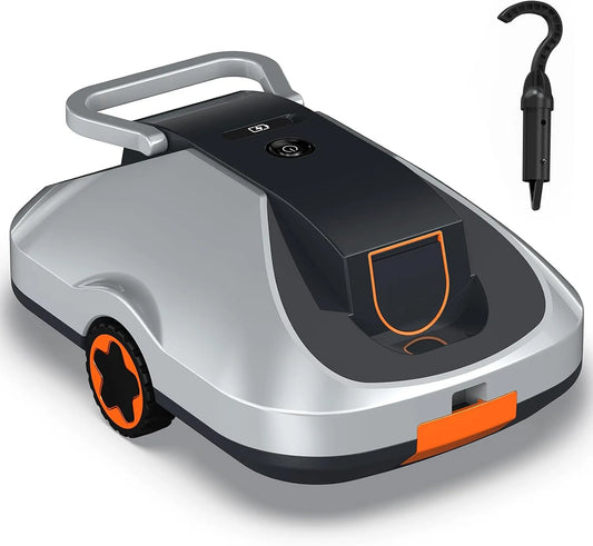 Poolroboter, 200 Minuten Reinigungszeit, starke Saugkraft für Flächen bis zu 232 m², Akku, Automatische Reinigung mit Selbsteinparkfunktion