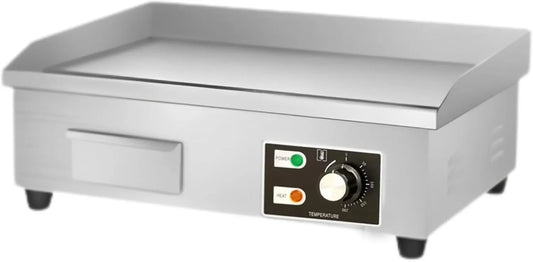 Grill 55x35cm.Edelstahl Gemüse.3000W, Elektrische Grillplatte.Professionelle Grillplatte, Fisch, Modell Elektrische