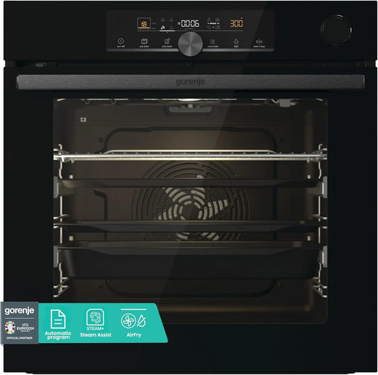 Gorenje Backofen BPSA 6747 A08BG, PizzaMode 300°C, Heißluft, AutoBake, Bratenthermometer, SteamAssist, Fassungsvermögen 77L, OptiBake Advanced Einbau