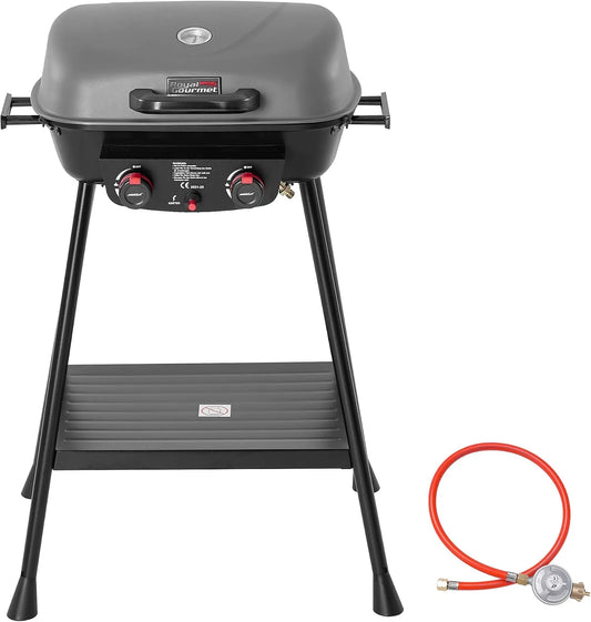 Gasgrill, Leistung 5 kW Grillwagen für Garten und Camping mit leicht demontierbaren Grillständer
